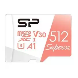 Карта памяти 512GB Silicon Power SP512GBSTXDV3V20 Superior A1 Class 10 UHS-I U3 100/80 Mb/s