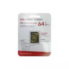 Карта памяти 64GB HIKVISION HS-SD-P10/64G SDXC Class С10 100MB/s/50MB/s для видеонаблюдения