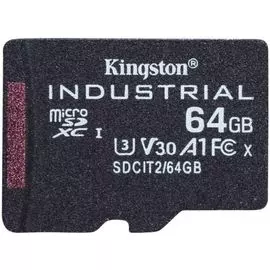 Карта памяти 64GB Kingston SDCIT2/64GBSP Class10 Industrial Temperature Class UHS-I без адаптера