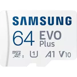 Карта памяти MicroSDXC 64GB Samsung MB-MC64KA/RU Class10 EVO PLUS + adapter