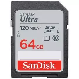 Карта памяти 64GB SanDisk SDSDUN4-064G-GN6IN SDXC Class 10 UHS-I Ultra 120MB/s