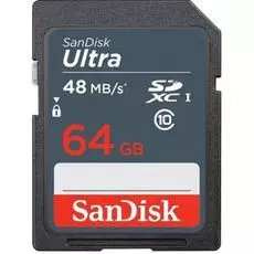 Карта памяти 64GB SanDisk SDSDUNB-064G-GN3IN Ultra SDXC 48MB/s Class 10 UHS-I