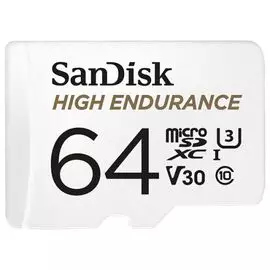 Карта памяти 64GB SanDisk SDSQQNR-064G-GN6IA microSDXC Class 10 UHS-I U3 V30 High Endurance Video Monitoring Card