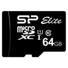 Карта памяти MicroSDXC 64GB Silicon Power SP064GBSTXBU1V10SP Class10 + adapter