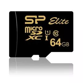 Карта памяти MicroSDXC 64GB Silicon Power SP064GBSTXBU1V1GSP 60 GIB Class 10 UHS-1 85 МБ/с