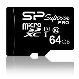 Карта памяти 64GB Silicon Power SP064GBSTXDU3V10SP microSDXC Superior class 10 UHS-I U3 (SD адаптер)