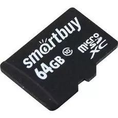 Карта памяти MicroSDXC 64GB SmartBuy SB64GBSDCL10-00LE Сlass 10, без адаптера LE