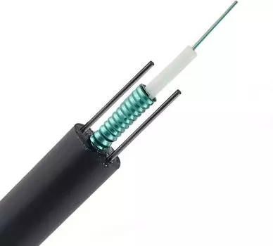 Кабель волоконно-оптический Filum FL-GYXTW-1/2G652 бронированный сталь. гофр. лентой, 2 волокна G.652D, loose tube, внешний (PE), чёрный