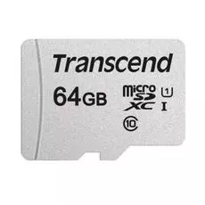 Карта памяти 64GB Transcend TS64GUSD300S microSDXC Class 10 U1 300S без адаптера