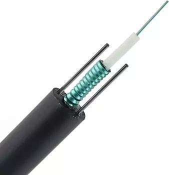 Кабель волоконно-оптический Filum FL-GYXTW-1/12G652-4km 12 волокон G.652D, loose tube, внешний (PE), бронированный сталь. гофр. лентой, 1,5 кН, чёрный