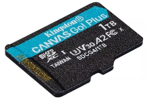 Карта памяти MicroSDXC 1024GB Kingston SDCG4/1TBSP Go Plus G4 200R V30