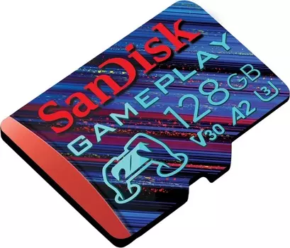 Карта памяти MicroSDXC 128GB SanDisk Gameplay SDSQXAA-128G-GN6XN UHS-I, U3, 190/130MB/s