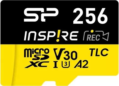 Карта памяти MicroSDXC 256GB Silicon Power SP256GBSTXLA2V1N Inspire V30 A2