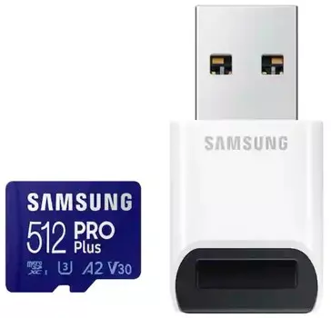 Карта памяти MicroSDXC 512GB Samsung PRO Plus MB-MD512KB/WW USB Reader, U3, A2