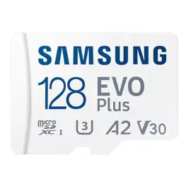 Карта памяти MicroSDXC 128GB Samsung MB-MC128KA/RU SD-адаптер, U3, V30, A2, чтение: до 130 МБ/c