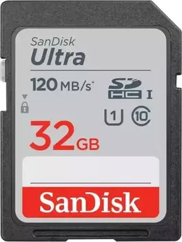 Карта памяти SDHC 32GB SanDisk SDSDUN4-032G-GN6IM черная