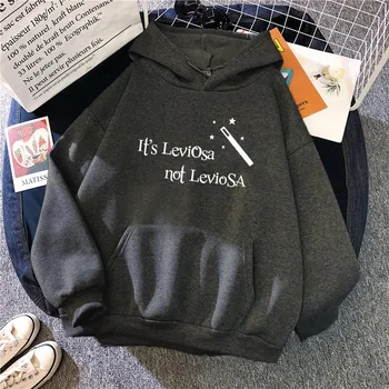 Женская толстовка с капюшоном Hipster Streetwear Толстовки It s Leviosa Magic Hoodie Fashion Funny Sportswear Свободная одежда Oversize Tops S