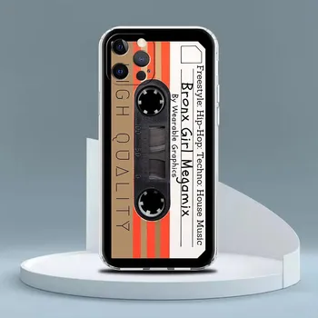 Винтажный прозрачный чехол с кассетой для камеры Apple iPhone 13 11 14 12 Pro 7 8 Plus XR X XS Max 6 6S 13Pro, силиконовый чехол для телефона iPhone 6 6S