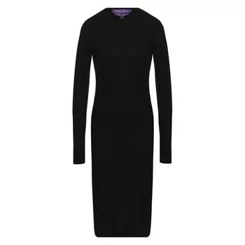 Кашемировое платье с круглым вырезом Ralph Lauren