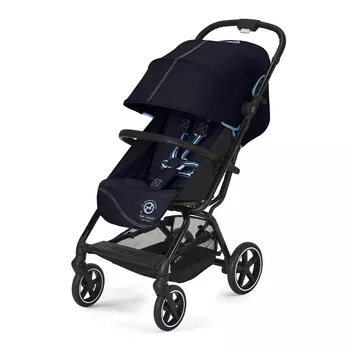 Коляска Eezy S+ 2 BLK Ocean Blue с бампером CYBEX