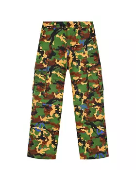 Камуфляжные брюки с карманами-карго Off-White детские