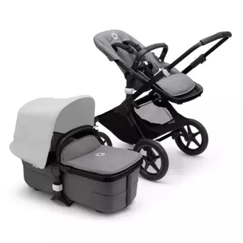 Коляска 2 в 1 Fox3 Base BLACK/GREY MELANGE Bugaboo