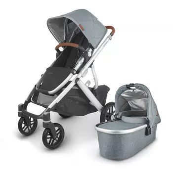 Коляска 2 в 1 Vista V2 Gregory голубой меланж UPPAbaby