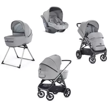 Коляска Aptica System Quattro 4 в 1 на шасси Aptica Black, Silk Grey Inglesina