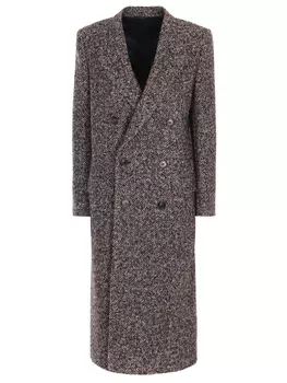 Пальто двубортное шерстяное CELINE