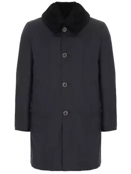 Пальто с меховой отделкой CORNELIANI