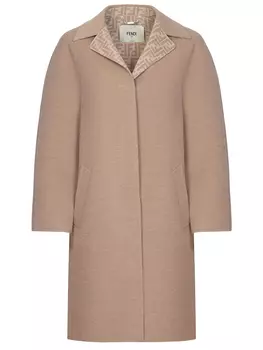Пальто шерстяное FENDI
