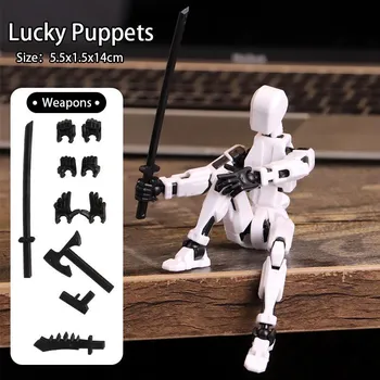 Набор фигурок, гигантский робот-меч, фигурка, напечатанная на 3D-принтере, Robo 13, игрушки для игрушек, шарнирная фигурка, коллекционный настольный компьютер B