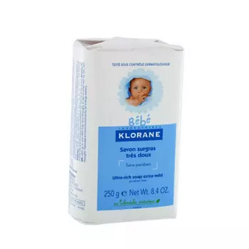 Klorane Нежное питательное детское мыло, 250 г (Klorane, Klorane Bebe)