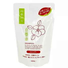 Kumano Cosmetics Шампунь для сухих волос Shiki-Oriori Белая Камелия сменный блок, 350 мл (Kumano Cosmetics, Шампуни для волос)