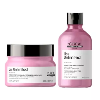 L'Oreal Professionnel Набор Liss Unlimited для непослушных волос (Шампунь, 300 мл + Маска, 250 мл) (L'Oreal Professionnel, Уход за волосами)