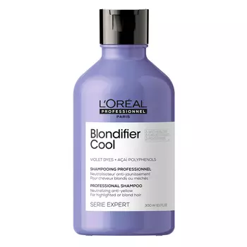 L'Oreal Professionnel Шампунь Blondifier Cool для нейтрализации желтизны холодных оттенков блонд, 300 мл (L'Oreal Professionnel, Уход за волосами)