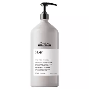 L'Oreal Professionnel Шампунь для нейтрализации желтизны осветленных и седых волос, 1500 мл (L'Oreal Professionnel, Уход за волосами)