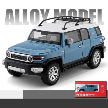 1/24 Toyota FJ Land Cruiser SUV внедорожный игрушечный автомобиль литой металлический сплав транспортное средство миниатюрная модель коллекция подарок для мальчиков детей белый