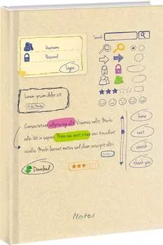 Записная книжка Listoff Background клетка 80л