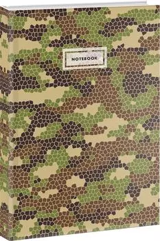 Записная книжка Listoff Хаки клетка А5 80л