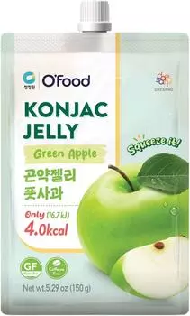 Желе OFood со вкусом зеленого яблока 150гс доставкой!