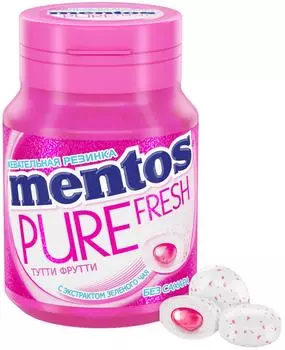 Жевательная резинка Mentos Pure Fresh Тутти Фрутти 54г