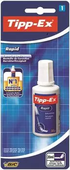 Жидкость корректирующая Bic Tipp-Ex Rapid с губкой 20мл