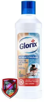 Жидкость моющая Glorix Свежесть Атлантики для мытья пола с антибактериальным эффектом 1л