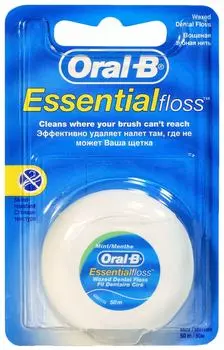 Зубная нить Oral-B Essential floss 50м. Закажите онлайн!