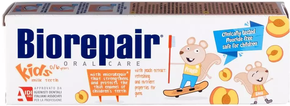 Зубная паста Biorepair Kids с экстрактом персика детская 50мл