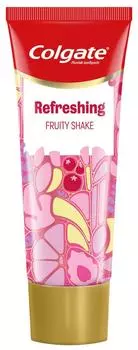 Зубная паста Colgate Fruity Shake Фруктовый шейк с нотками сладких ягод и свежих цитрусовых освежающая 75мл