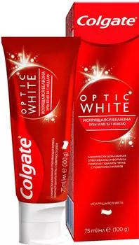 Зубная паста Colgate Optic White Искрящаяся мята отбеливающая 75мл