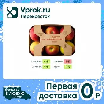 Яблоки Российские Агроном-сад отборные 6штс доставкой!