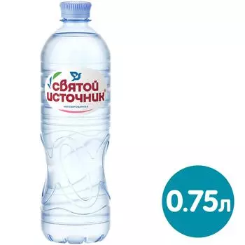 Вода Святой Источник питьевая негазированная 750мл